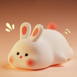 Big Face Rabbit 7 Renk Işıklı Silikon Gece Lambası