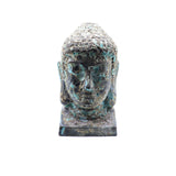 Buddha Büst Heykel Turkuaz Büyük Boy