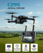 HARVOX C29S GPS 4K kameralı katlanabilir drone, 360° engel kaçınma ve 4,5 inç LCD ekranlı kumanda