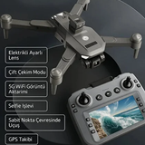 HARVOX C29S GPS 4K kameralı katlanabilir drone, 360° engel kaçınma ve 4,5 inç LCD ekranlı kumanda