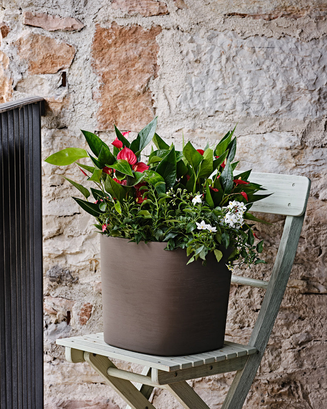 Capri 38 Plastik Akıllı Saksı Bej