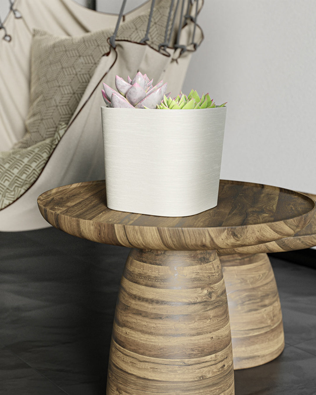 Capri 38 Beyaz Plastik Akıllı Saksı