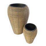 Cesena Hasır Saksı İkili Set