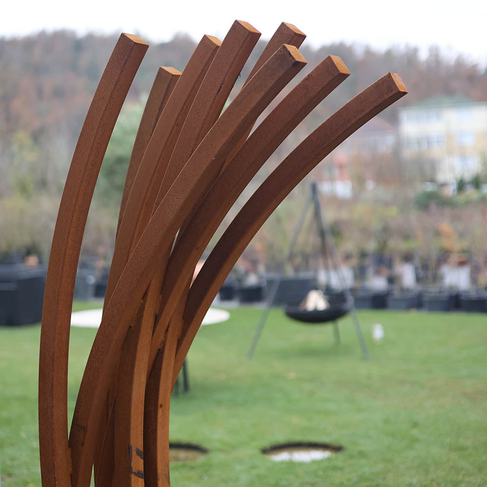 Corten Dekoratif Bahçe Heykeli