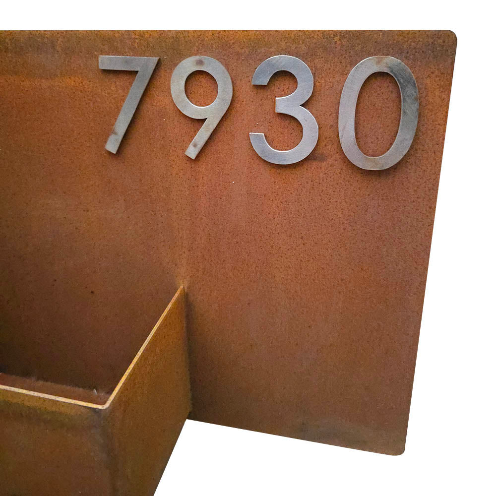 Corten Numaralı Modern Saksı