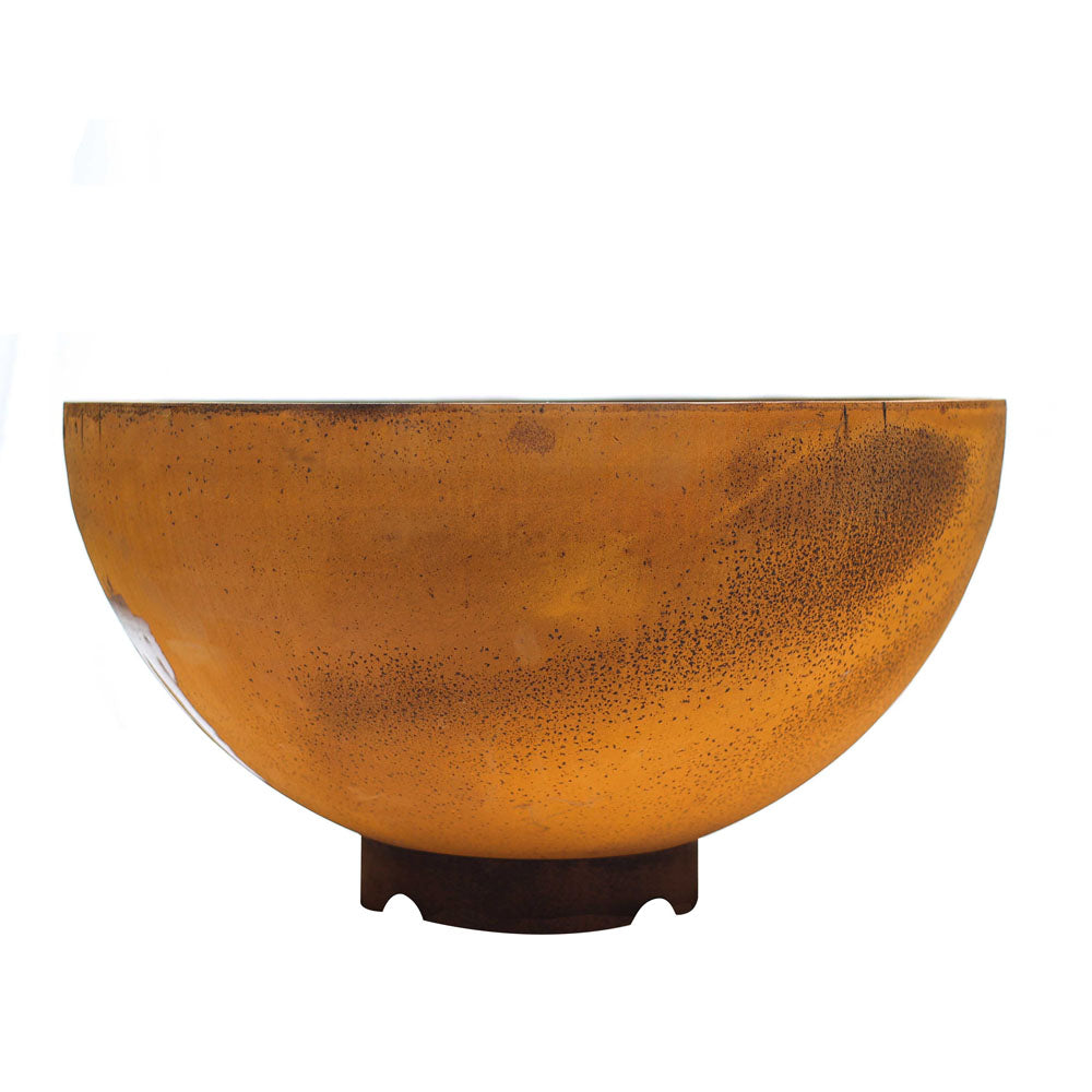 Corten Yuvarlak Saksı Büyük Boy