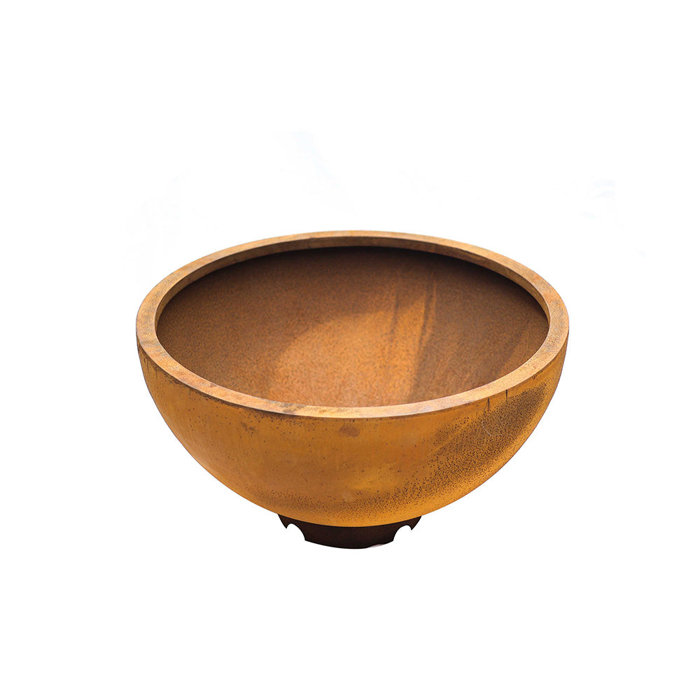 Corten Yuvarlak Saksı Küçük