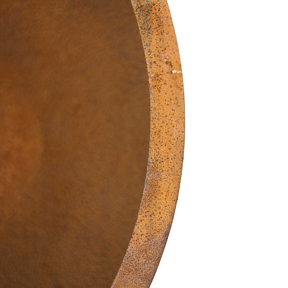 Corten Yuvarlak Saksı Küçük