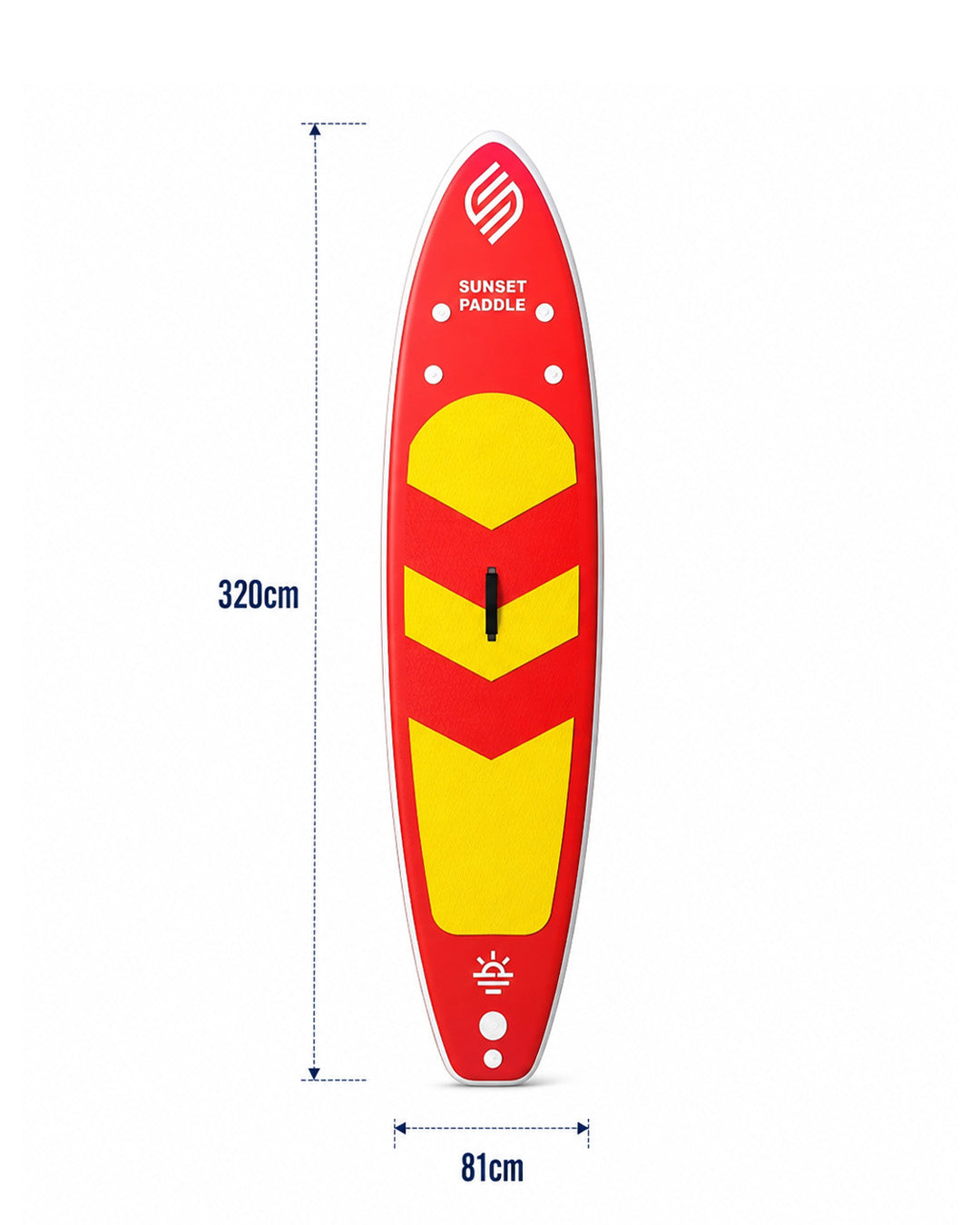 Crazy Fan Sarı Kırmızı Şişme SUP Board / Paddle Board 320 cm