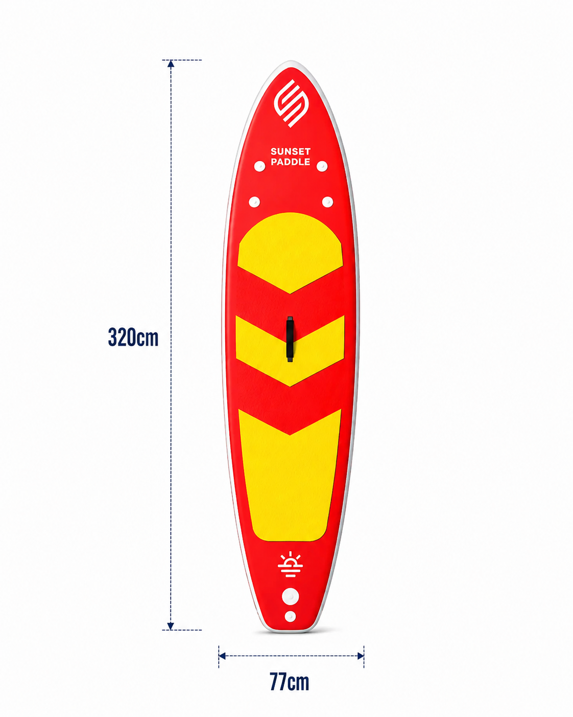 Crazy Fan Sarı Kırmızı Şişme SUP Board / Paddle Board 320 cm