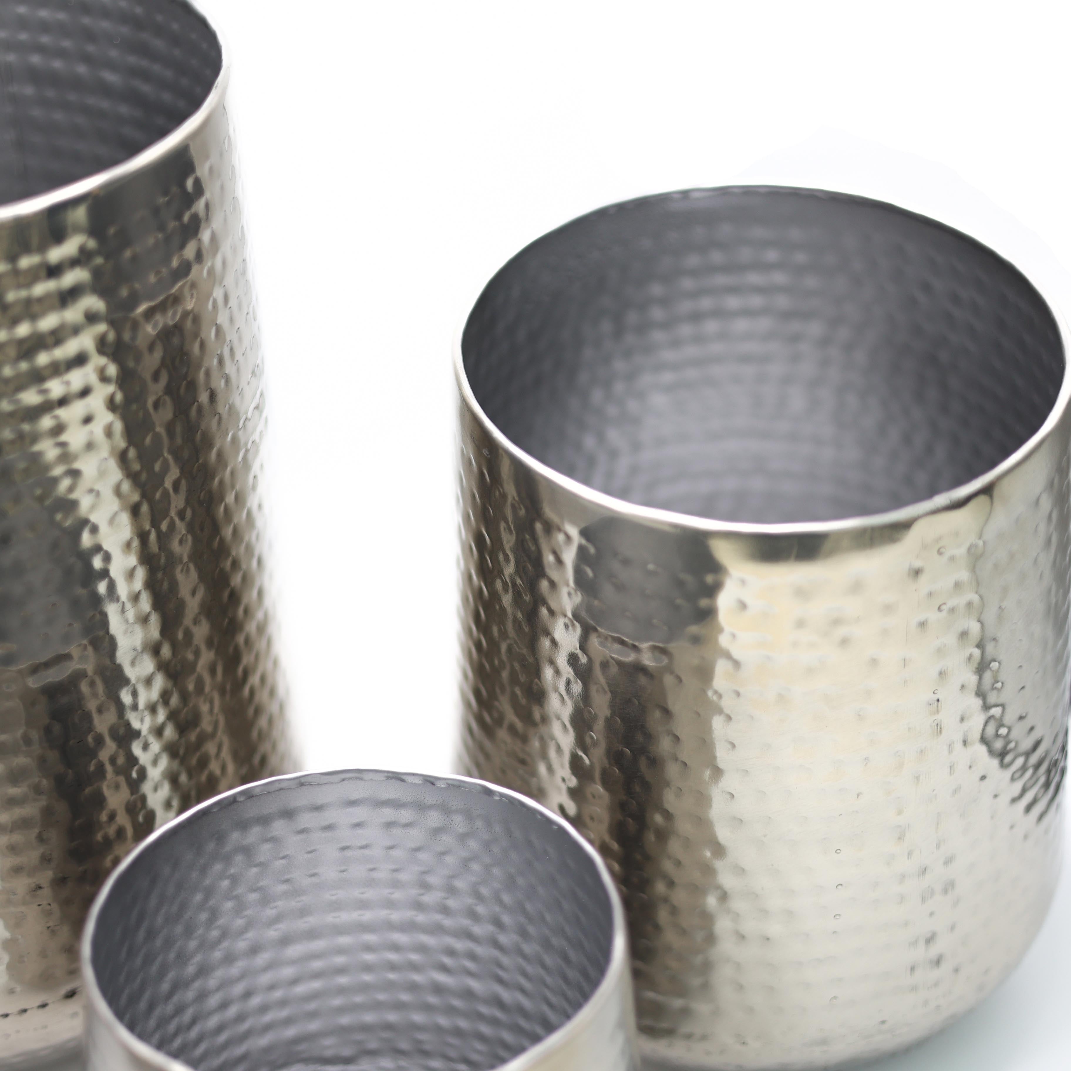 Crus Metal Saksı L Gri