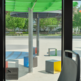 Cubix Metal Koltuk Kırmızı