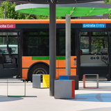 Cubix Metal Koltuk Kırmızı