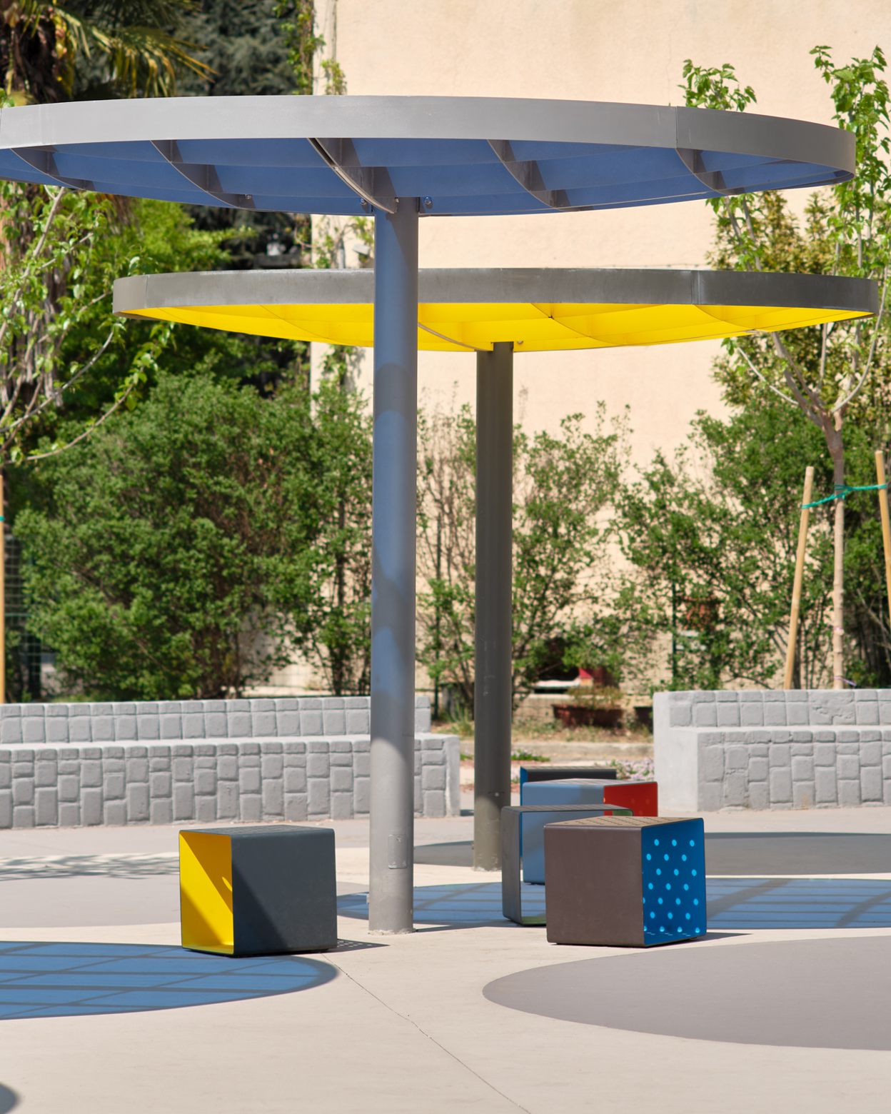 Cubix Metal Koltuk Mavi