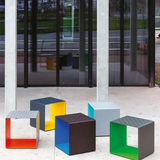 Cubix Metal Koltuk Mavi