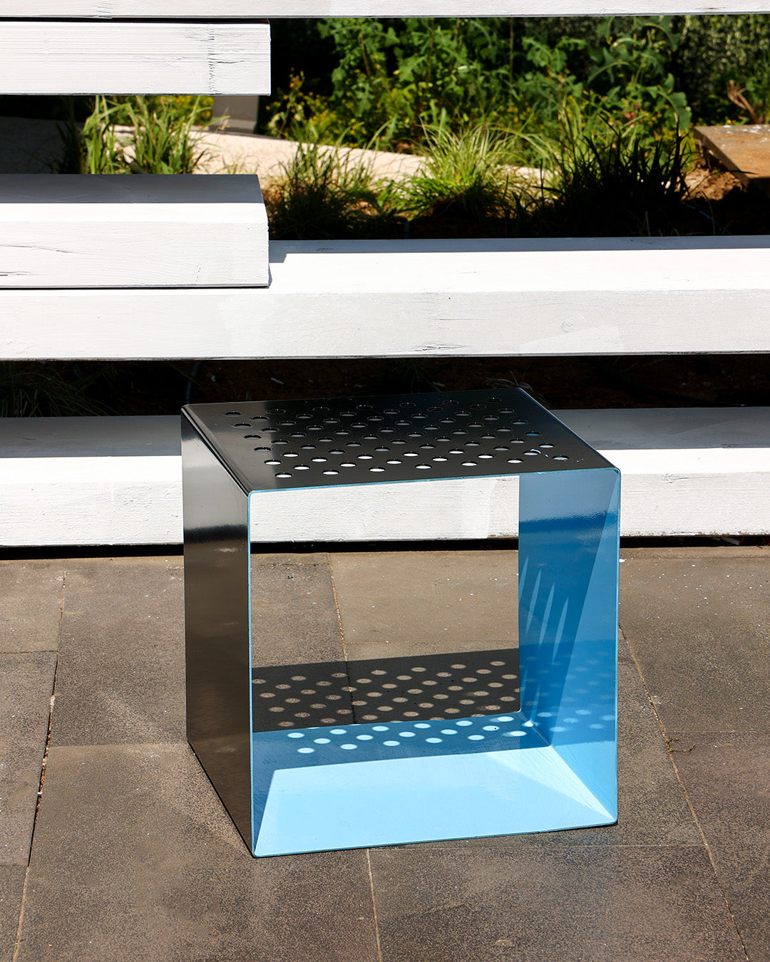 Cubix Metal Koltuk Mavi
