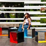 Cubix Metal Koltuk Turuncu