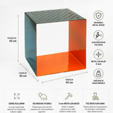 Cubix Metal Koltuk Turuncu