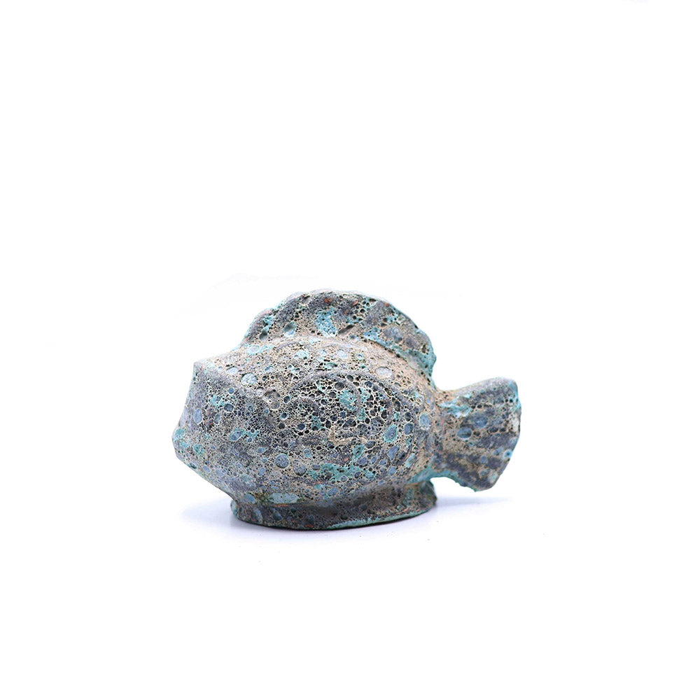 Dekoratif Balık Heykel Küçük Boy Mavi