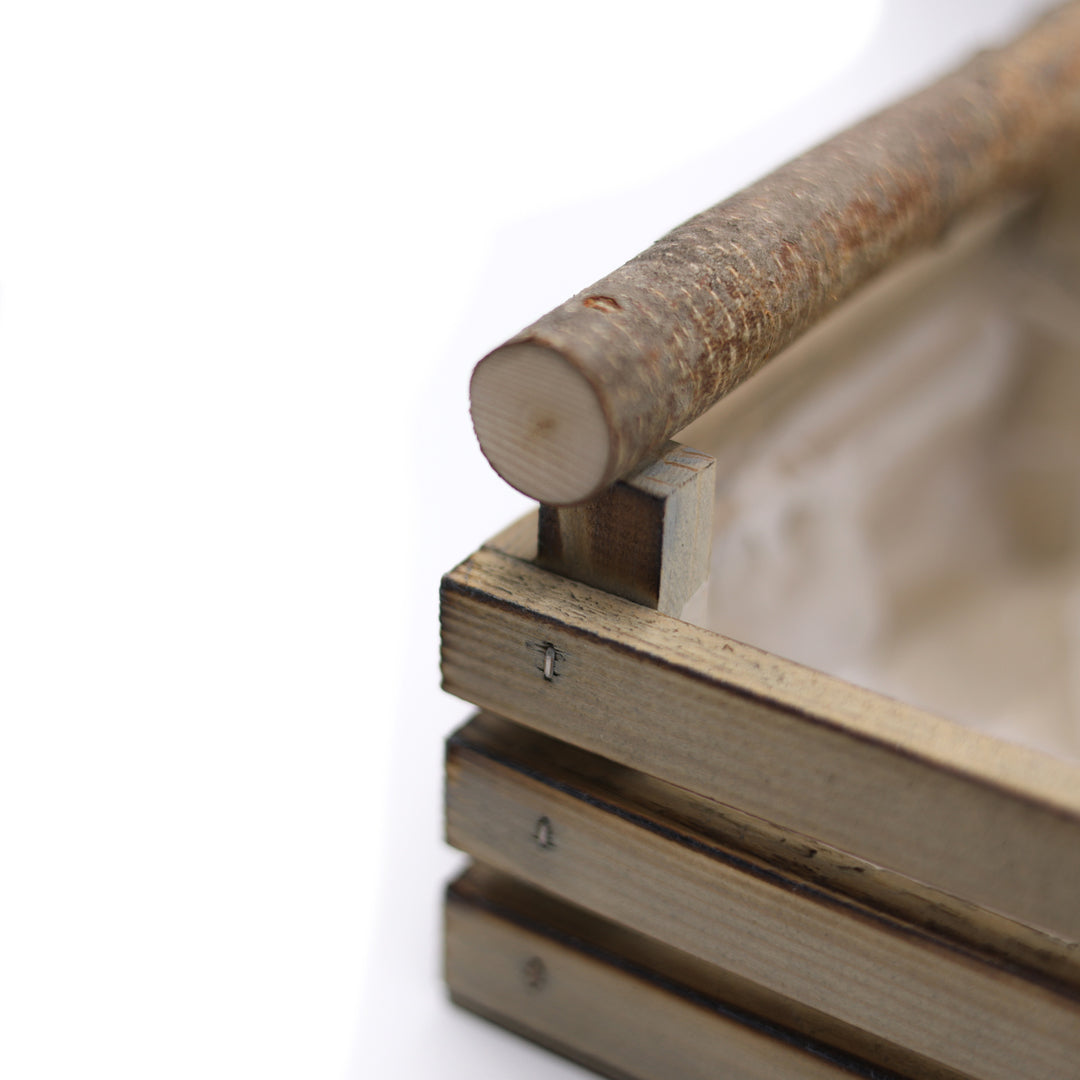 Dikdörtgen İkili Ahşap Kahverengi Kasa