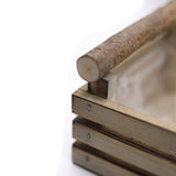 Dikdörtgen İkili Ahşap Kahverengi Kasa