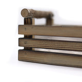 Dikdörtgen İkili Ahşap Kahverengi Kasa