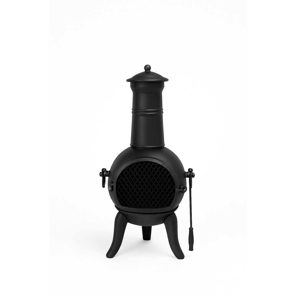 Döküm Demir Bacalı Şömine (Chimenea) Küçük Boy
