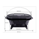 Döküm Kore Barbeküsü Siyah