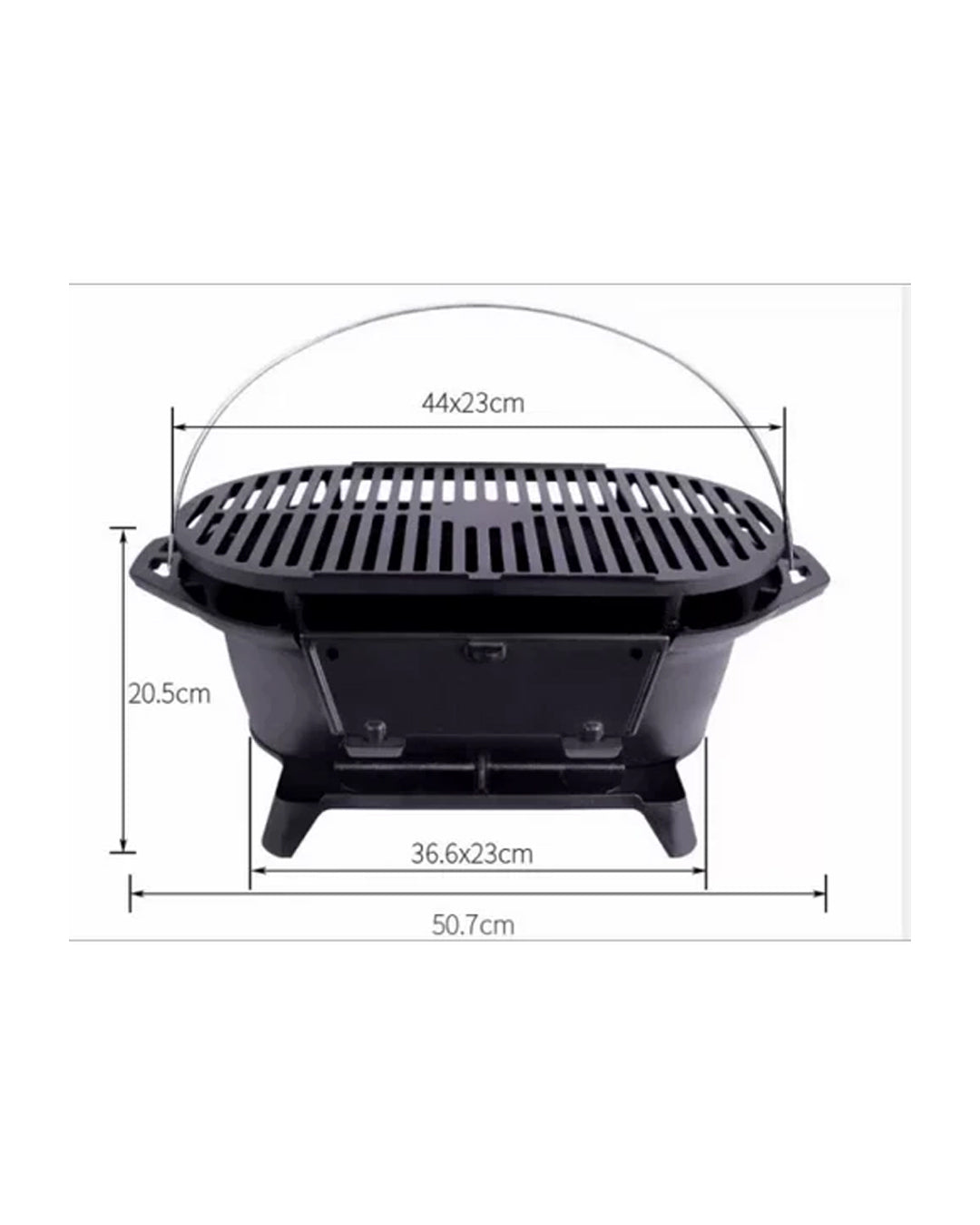 Döküm Kore Barbeküsü Siyah