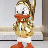 Ducky Duck Dekoratif Ördek Biblo (Büyük) – Altın 57 cm