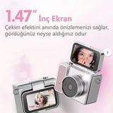 Ekranlı Mini Fotoğraf Makinası Gümüş