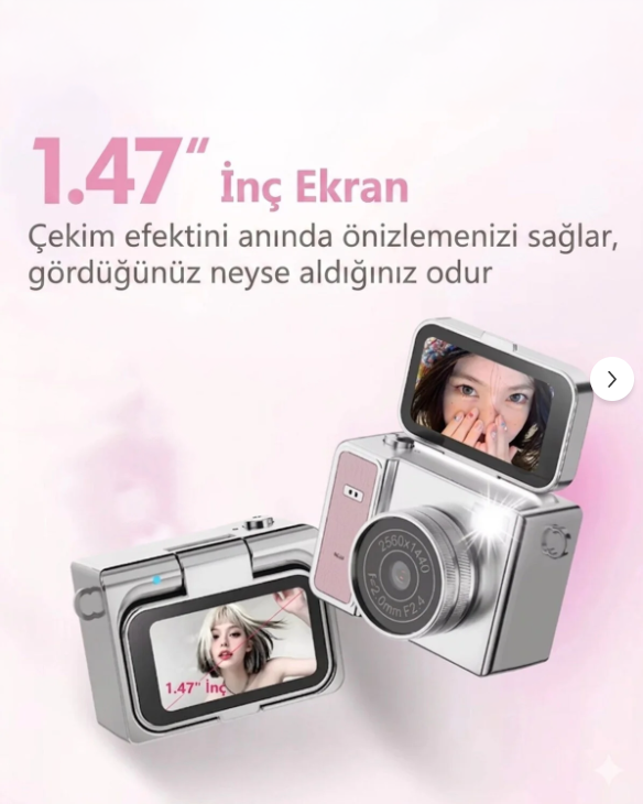 Ekranlı Mini Fotoğraf Makinası yeşil