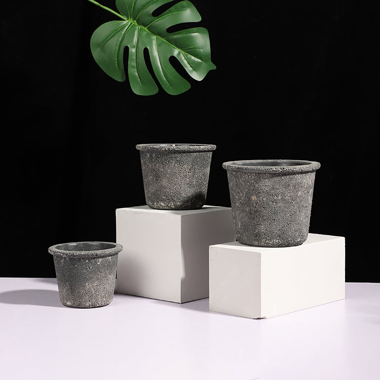 Elen Saksı Küçük Boy Antrasit