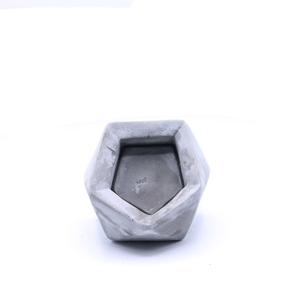 Elmas Beton Saksı 2 Gri