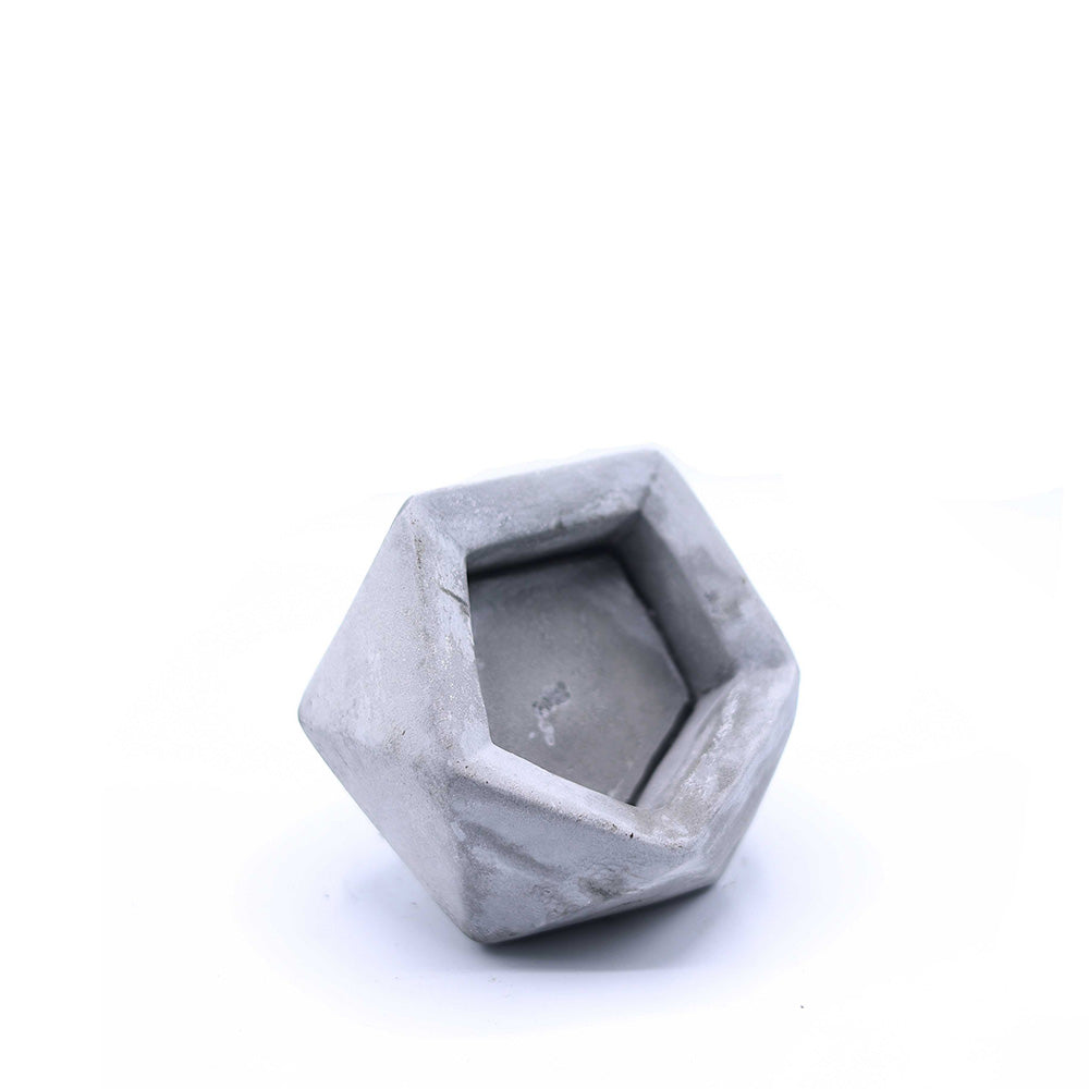 Elmas Beton Saksı 2 Gri