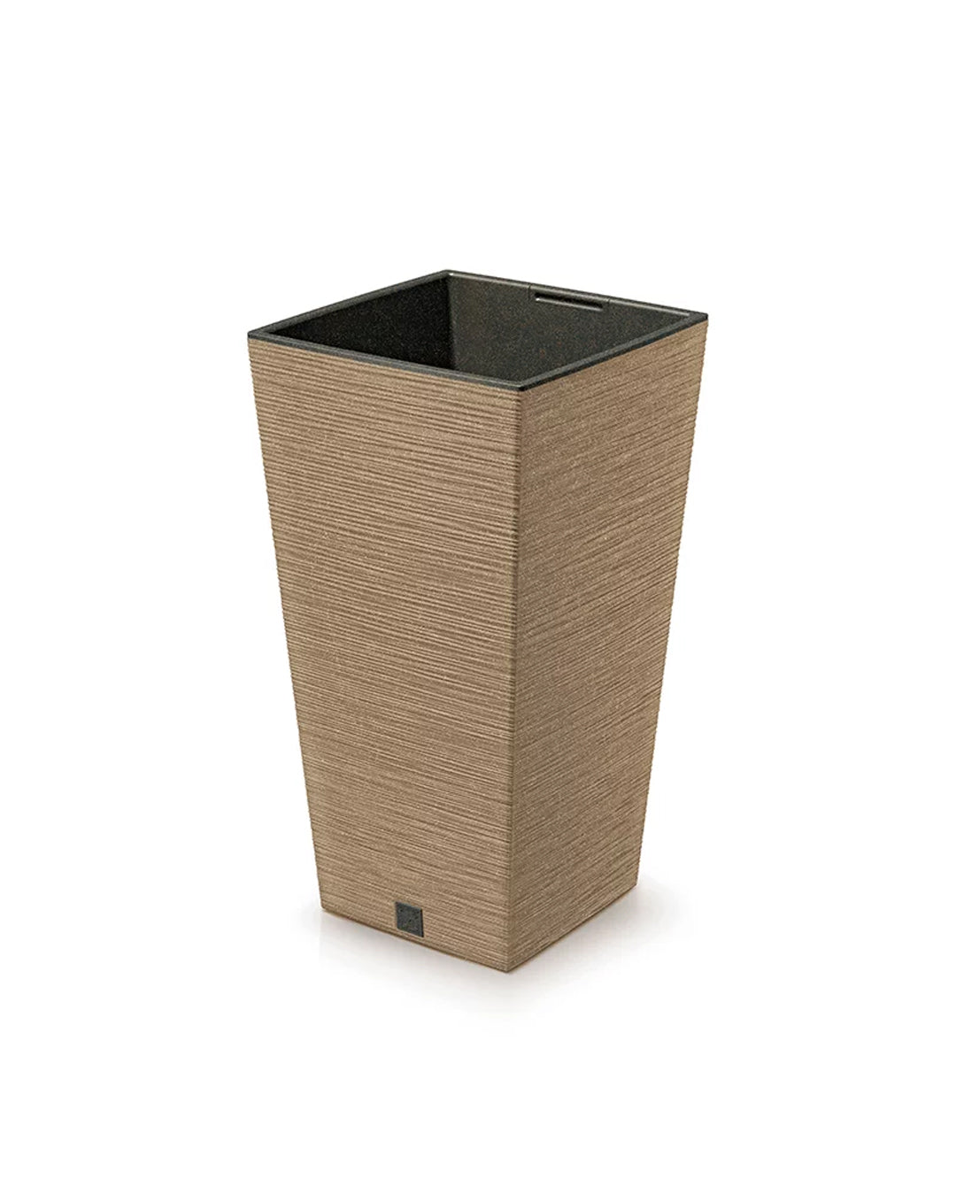 Furu Square ECO Wood Kare Ahşap Katkılı Plastik Saksı 39.5x39.5x75.5 cm 91.5 L natürel ahşap