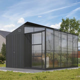 Garden Eden XL Seralı Metal Bahçe Kulübesi