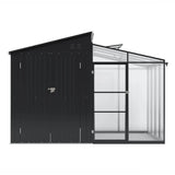 Garden Eden XL Seralı Metal Bahçe Kulübesi