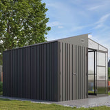 Garden Eden XL Seralı Metal Bahçe Kulübesi
