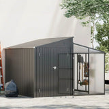 Garden Eden XL Seralı Metal Bahçe Kulübesi