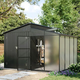 Garden Eden XL Seralı Metal Bahçe Kulübesi