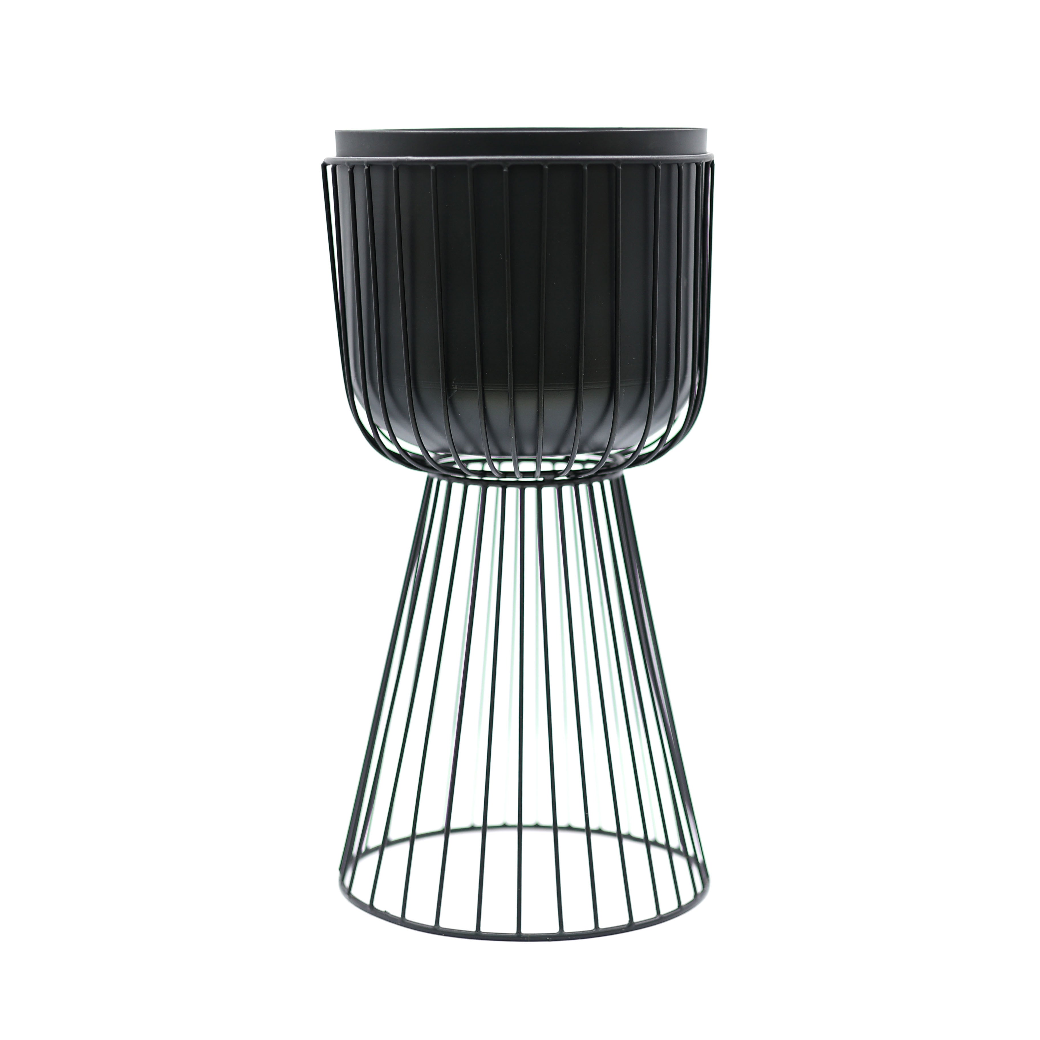Gloria Metal Ayaklı Saksı Siyah