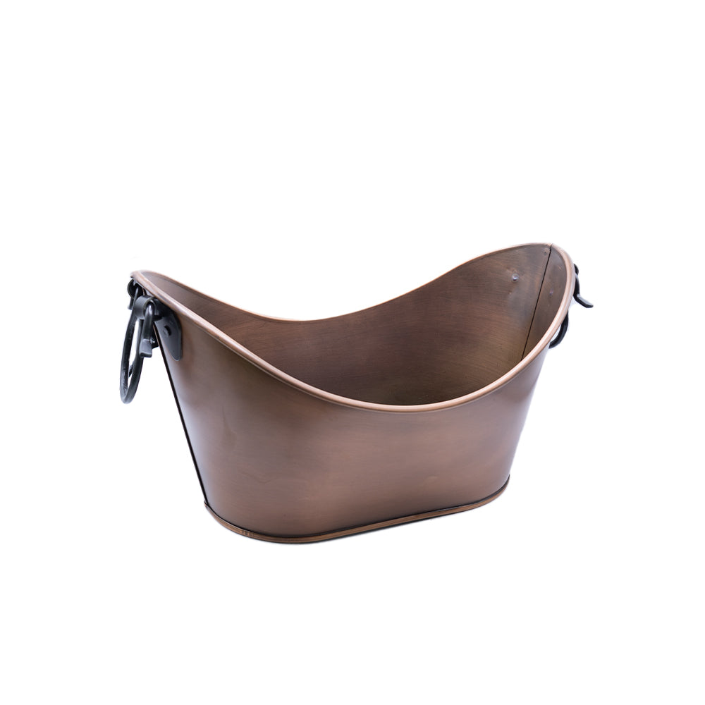 Gondol Bakır Kaplama Sepet Küçük Boy