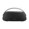 Harman Kardon 21 cm GOPLAY3 siyah kumaş kaplama alüminyum kulplu bluetooth hoparlör.