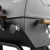 Grillord‑75 Kömürlü Barbekü (1 Adet Döküm Izgaralı) + Hediye Seti (Önlük + Kılıf + 2 Paket Kömür)