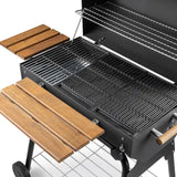 Grillord‑75 Kömürlü Barbekü (2 Adet Döküm Izgaralı) + Hediye Seti (Önlük + Kılıf + 2 Paket Kömür)