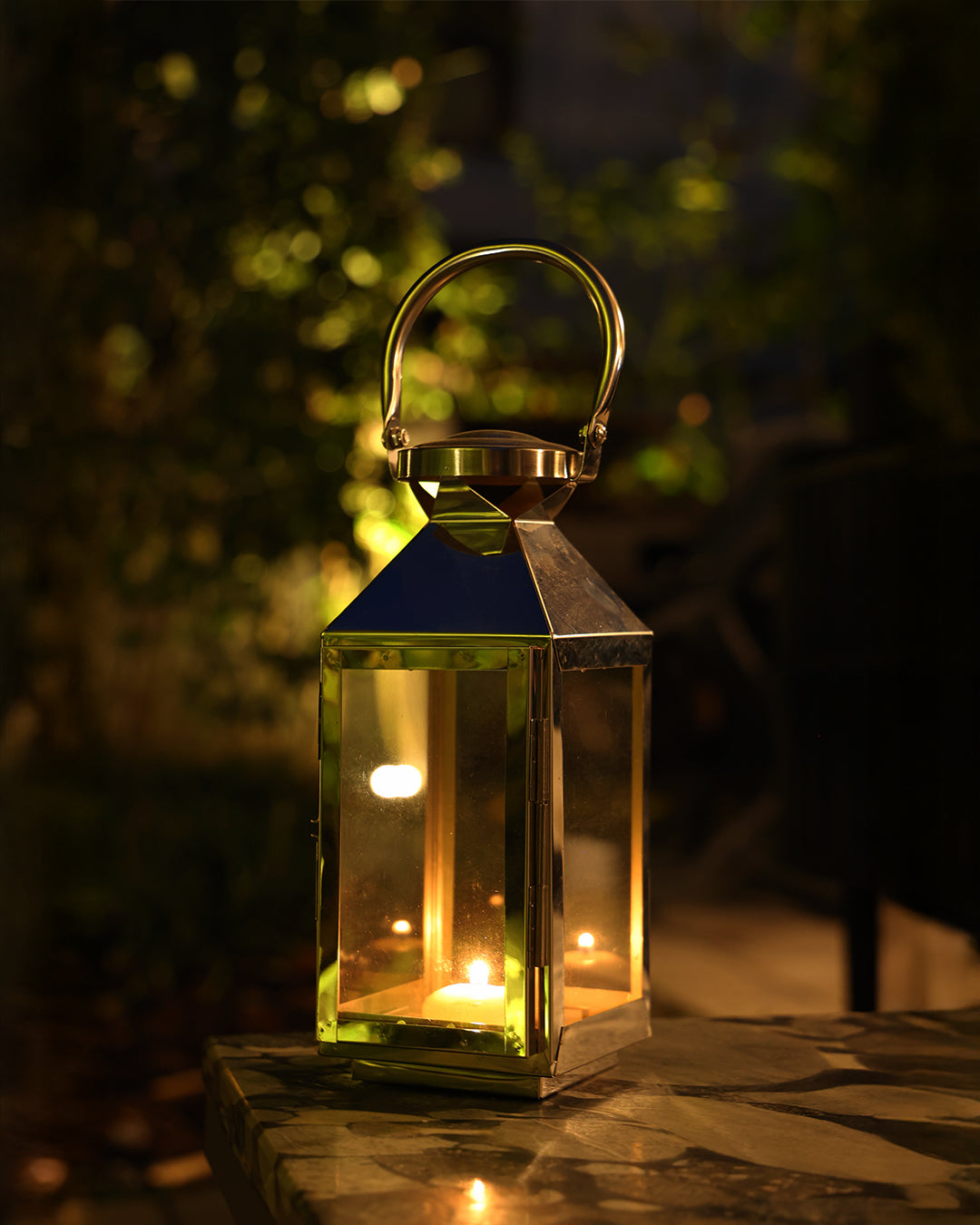 Gümüş Askılı Mumluk Gümüş