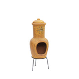 Güneş Motifli Chimenea Küçük Sarı