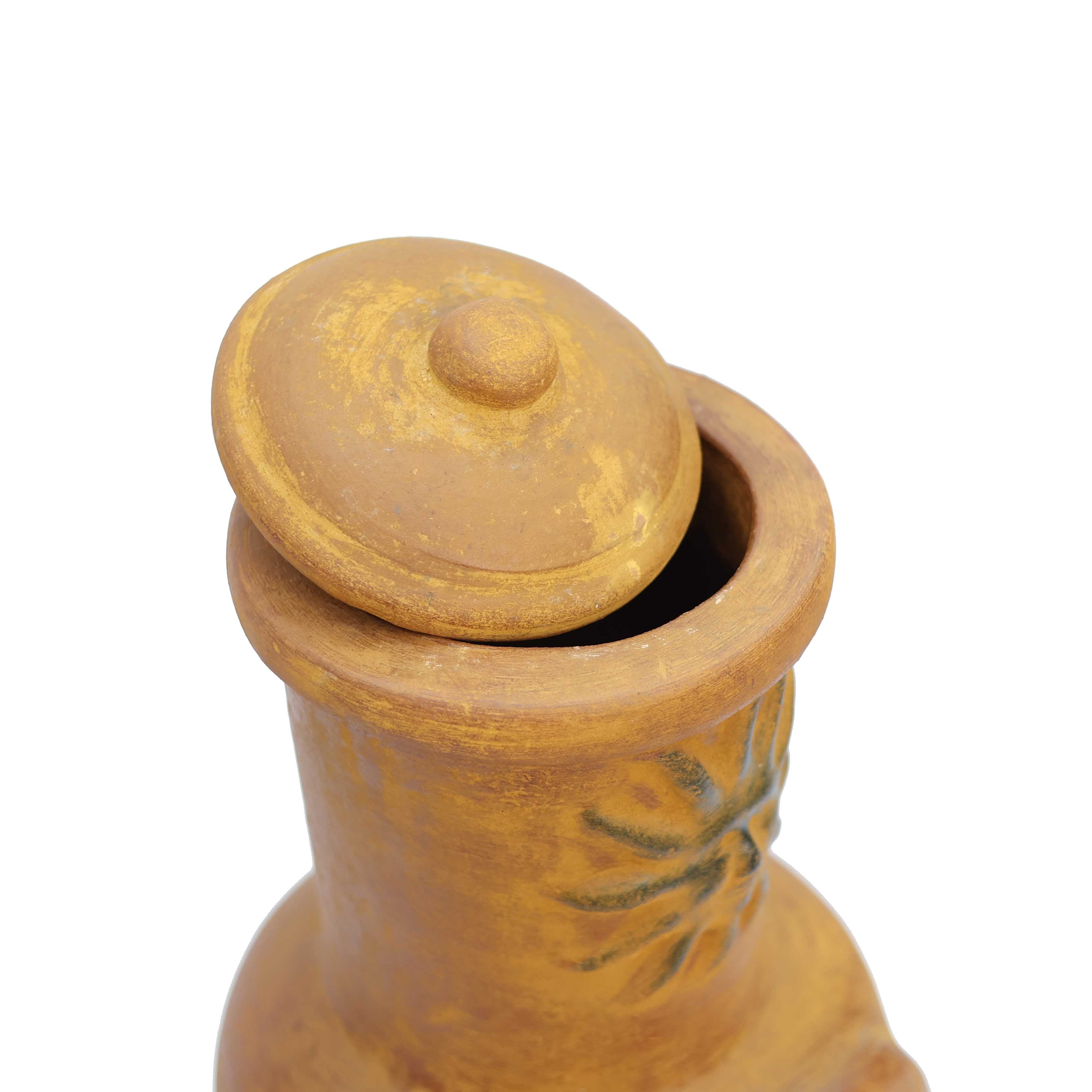 Güneş Motifli Chimenea Küçük Sarı