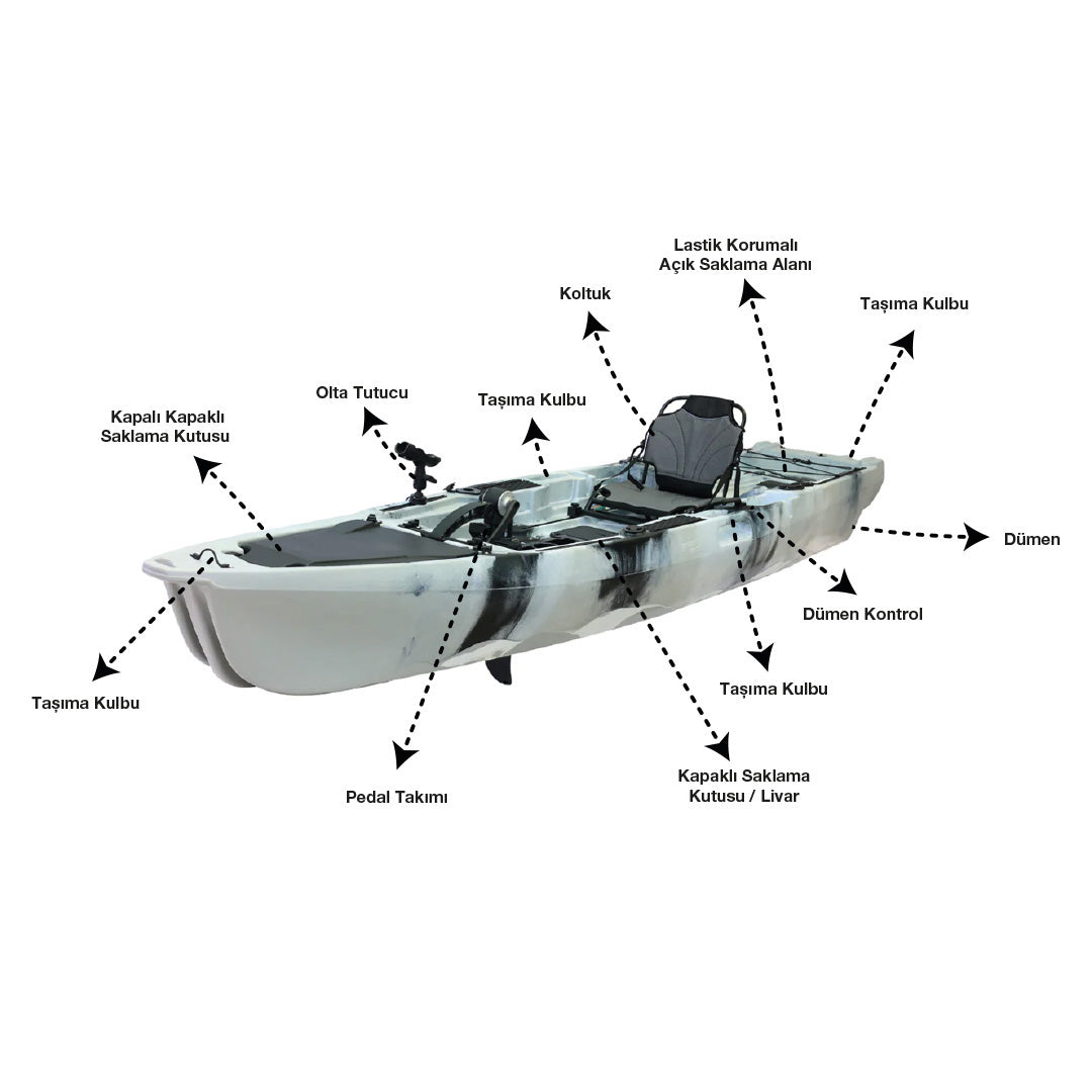 Harman Balıkçı Kanosu Kamuflaj VK-40-2